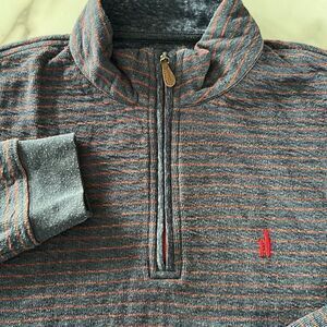 Johnnie-O 1/4 Zip Pullover Twilight Striped Sweatshirt Sz. M